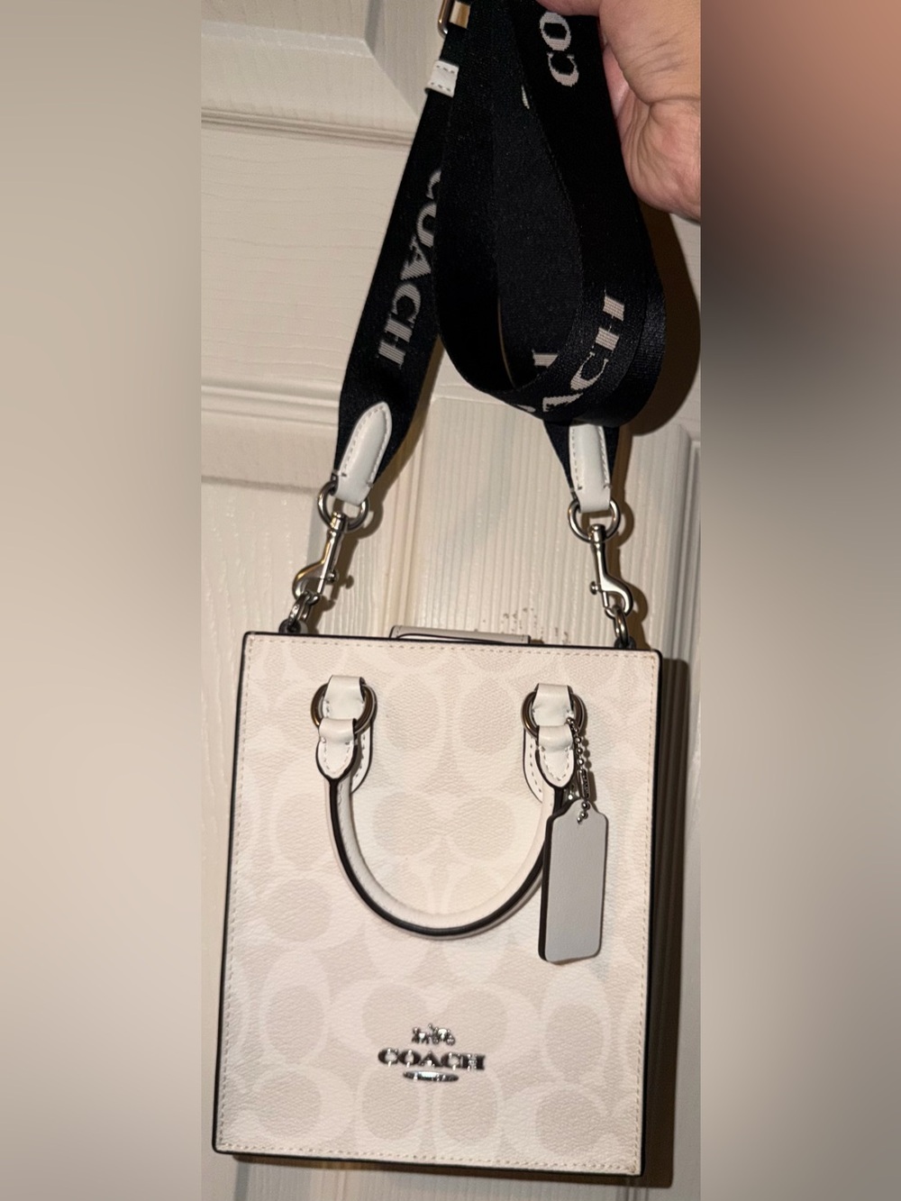Coach Mini Tote In Signature Canvas - Picture 2 of 9